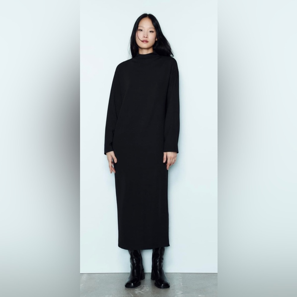 NWT Zara Long Soft Stretch Dress